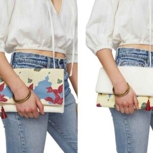 Rachel Pally Floral Clutch - Blue and Red